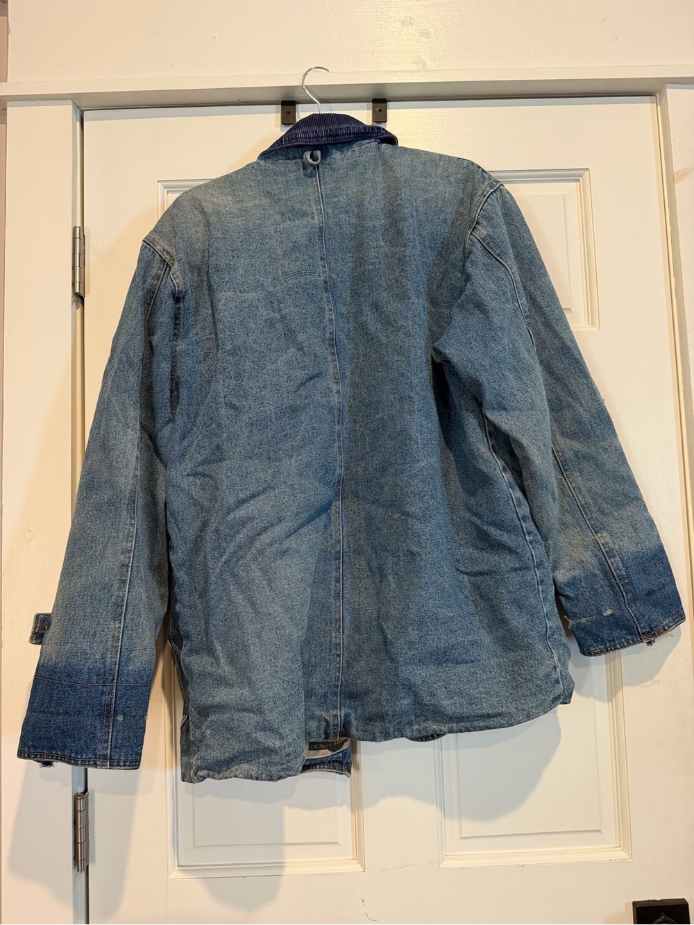 Vintage Women’s Denim Jacket with Red Plaid Lining 100% Cotton - Picture 6 of 6